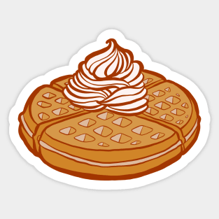 Belgian Waffle Love Sticker